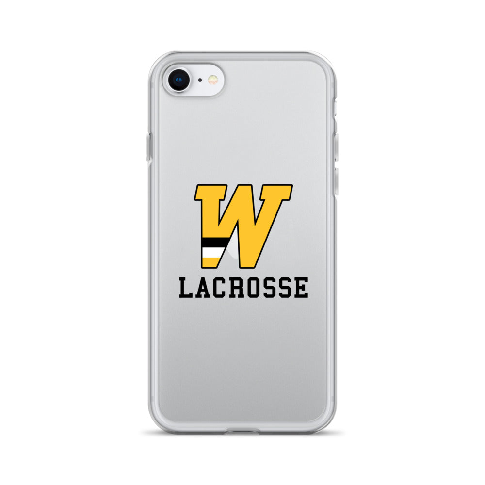 "W" Lacrosse Clear Case for iPhone®