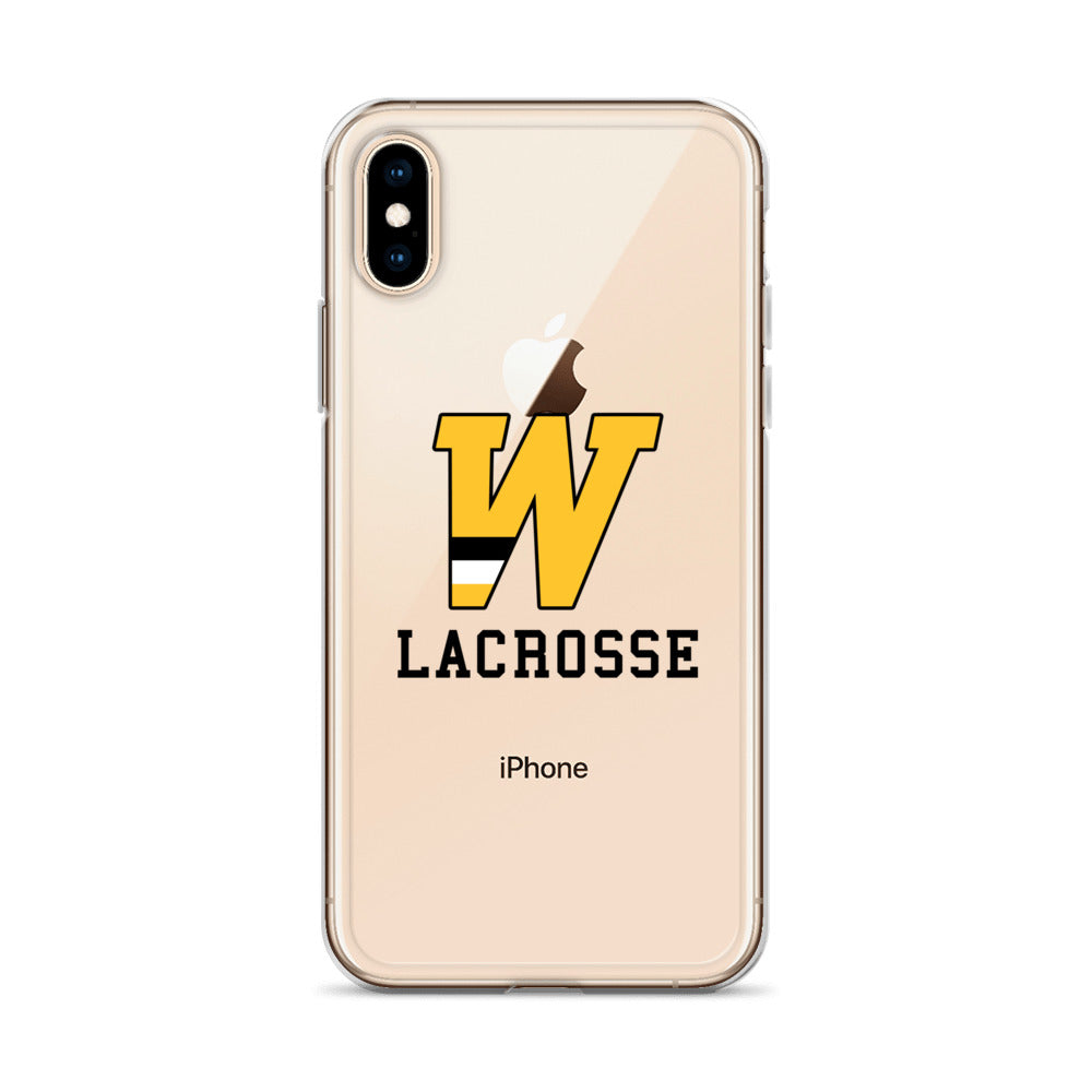 "W" Lacrosse Clear Case for iPhone®