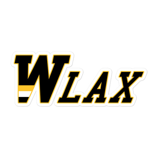 5.5" x 2.5" "W" LAX Sticker