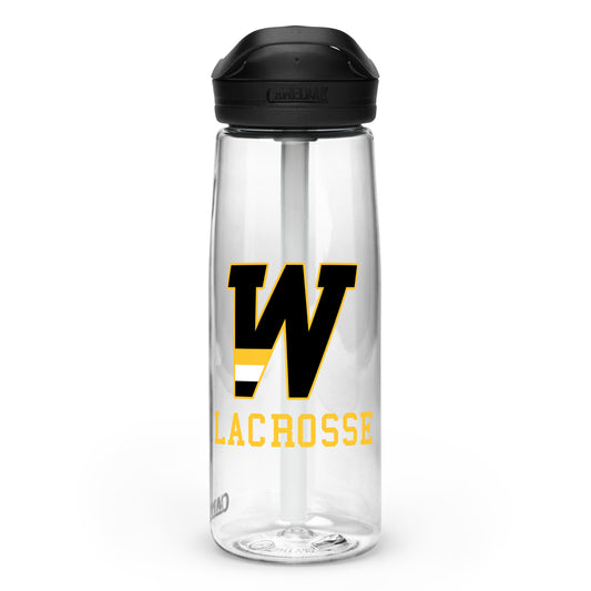 "W" Lacrosse Sports Water Bottle