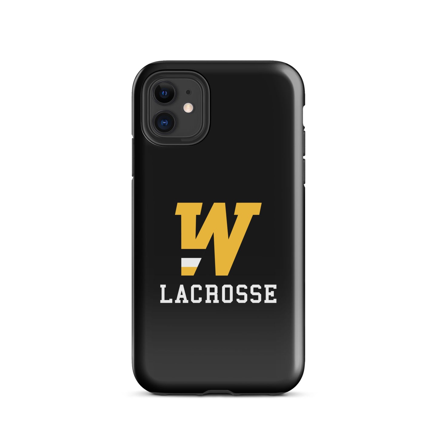 "W" Lacrosse Black Tough Case for iPhone®