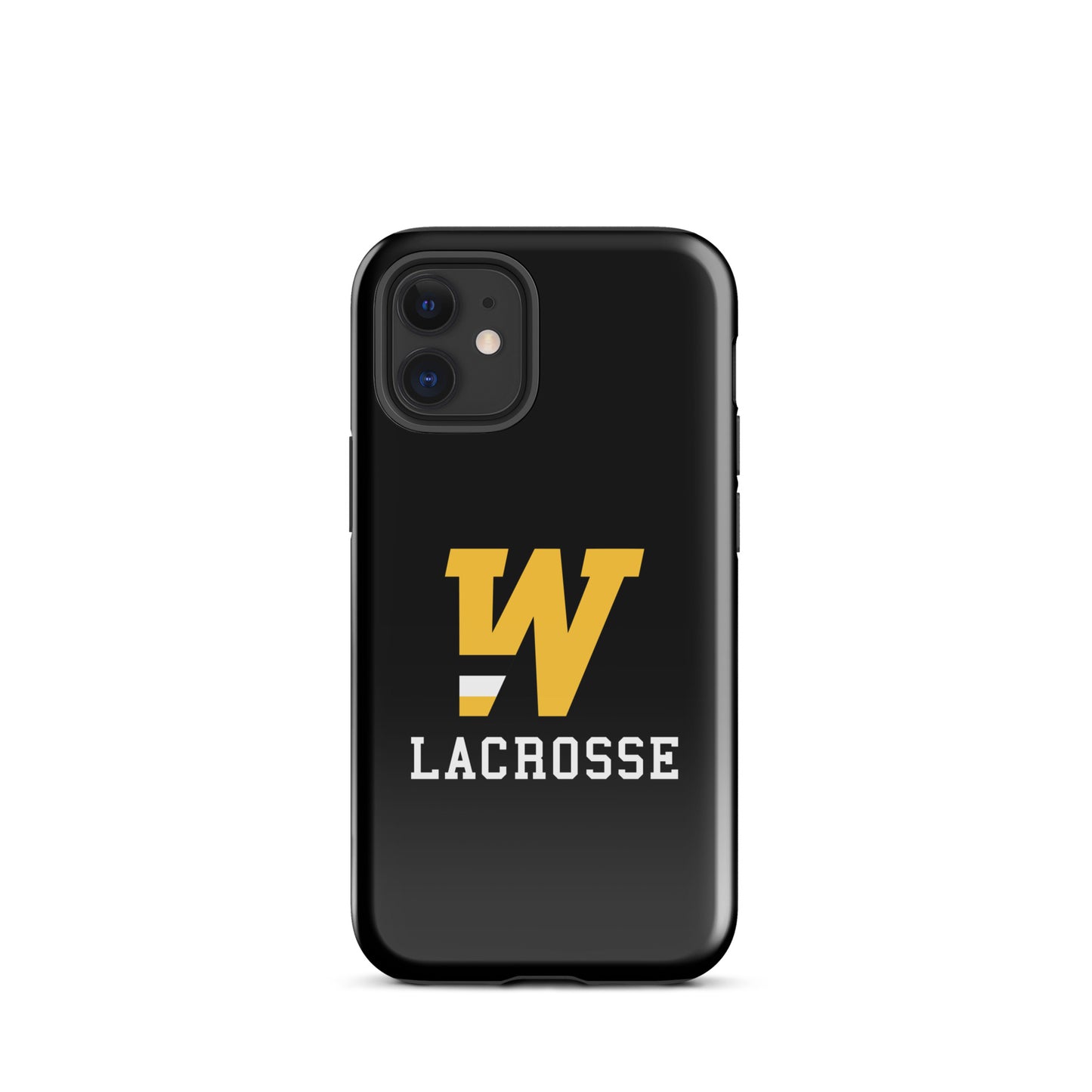 "W" Lacrosse Black Tough Case for iPhone®