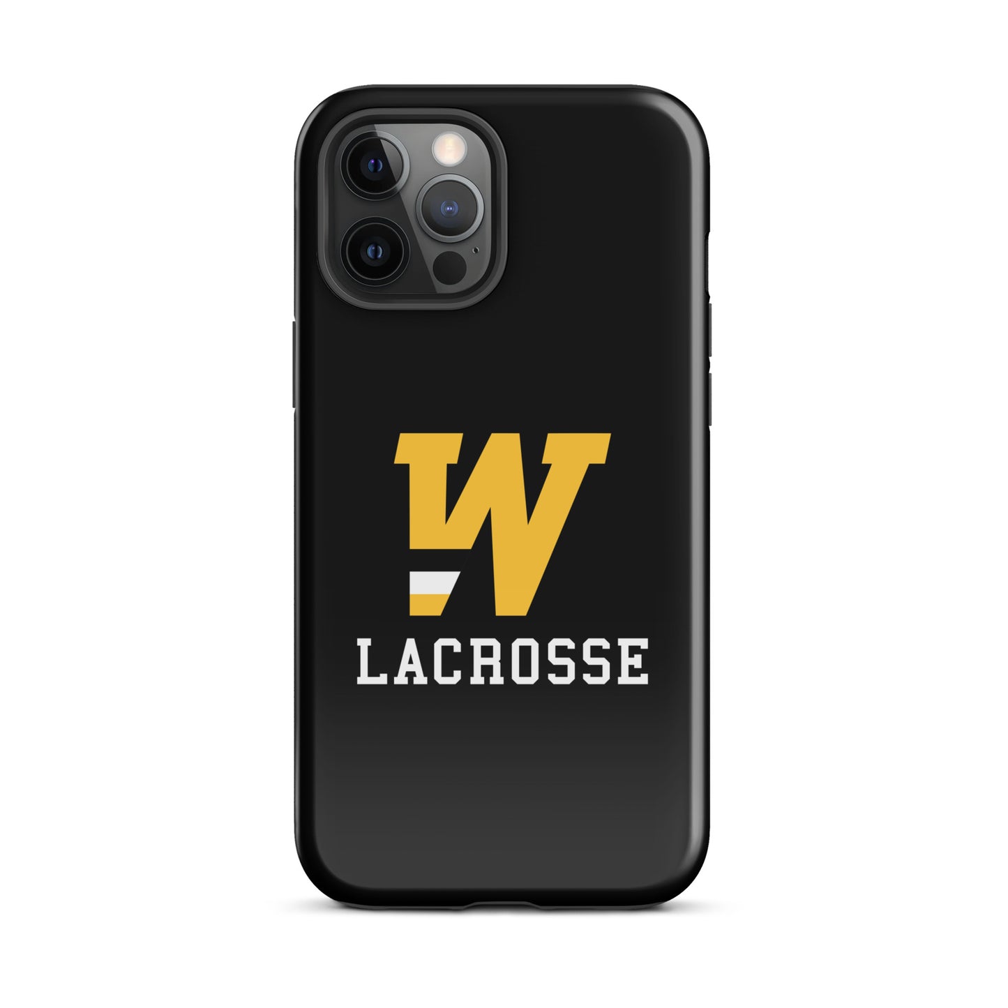 "W" Lacrosse Black Tough Case for iPhone®