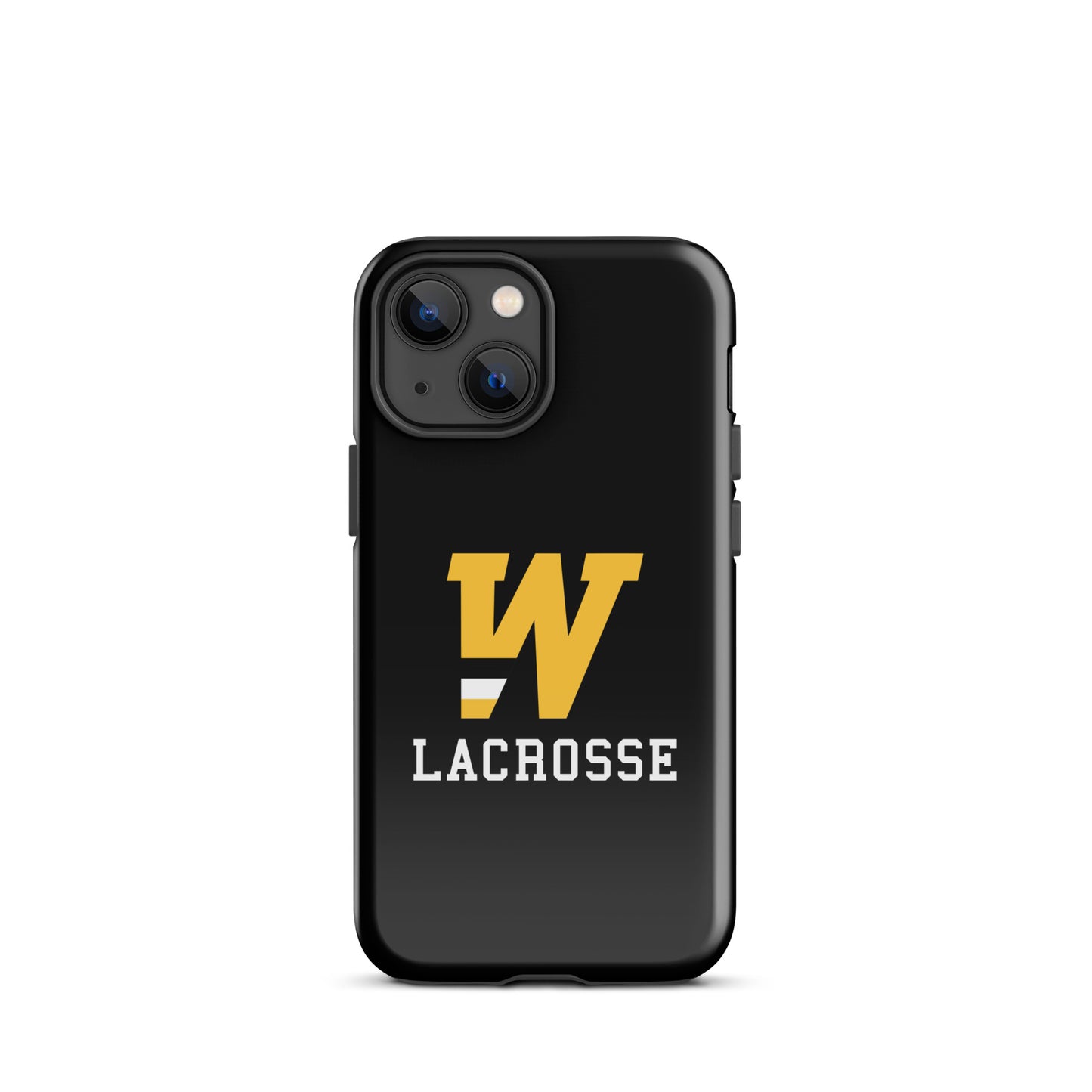 "W" Lacrosse Black Tough Case for iPhone®