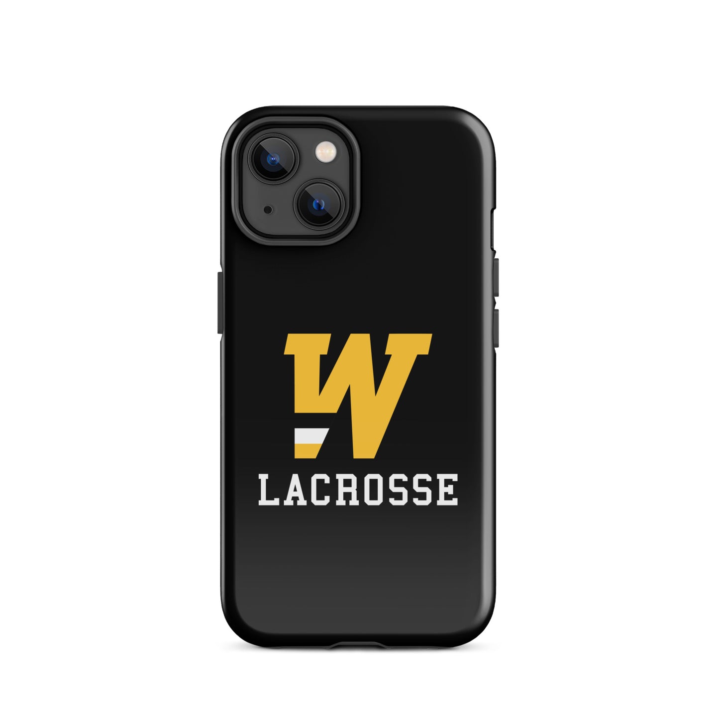 "W" Lacrosse Black Tough Case for iPhone®