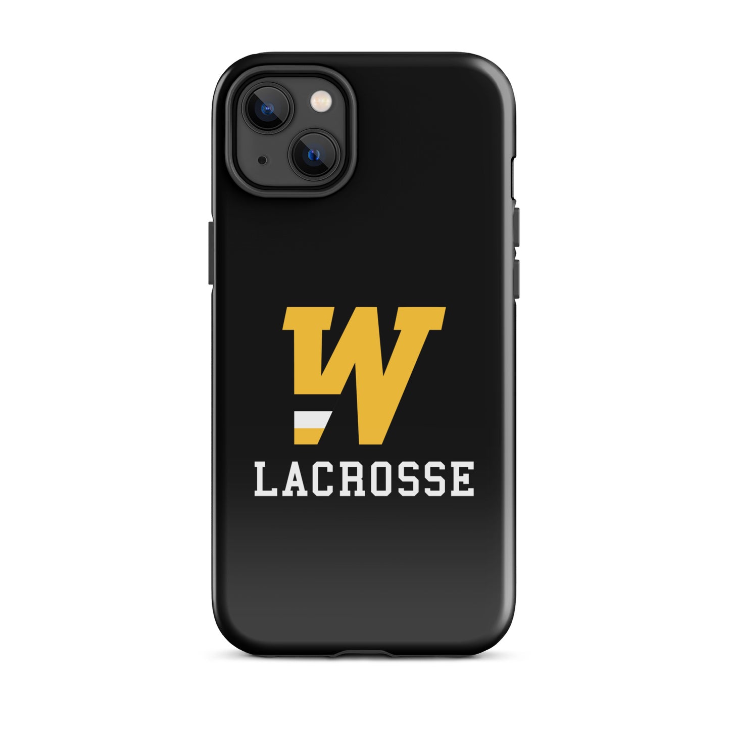 "W" Lacrosse Black Tough Case for iPhone®