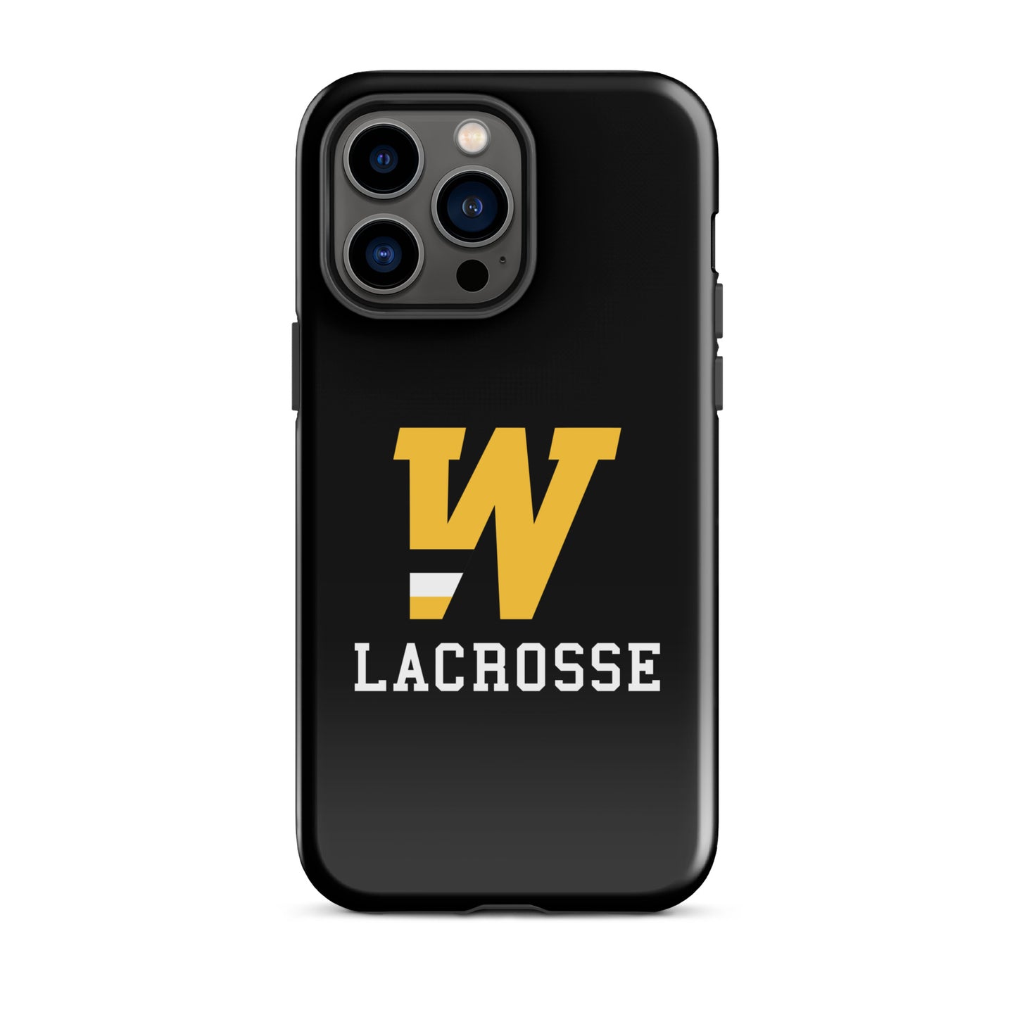 "W" Lacrosse Black Tough Case for iPhone®