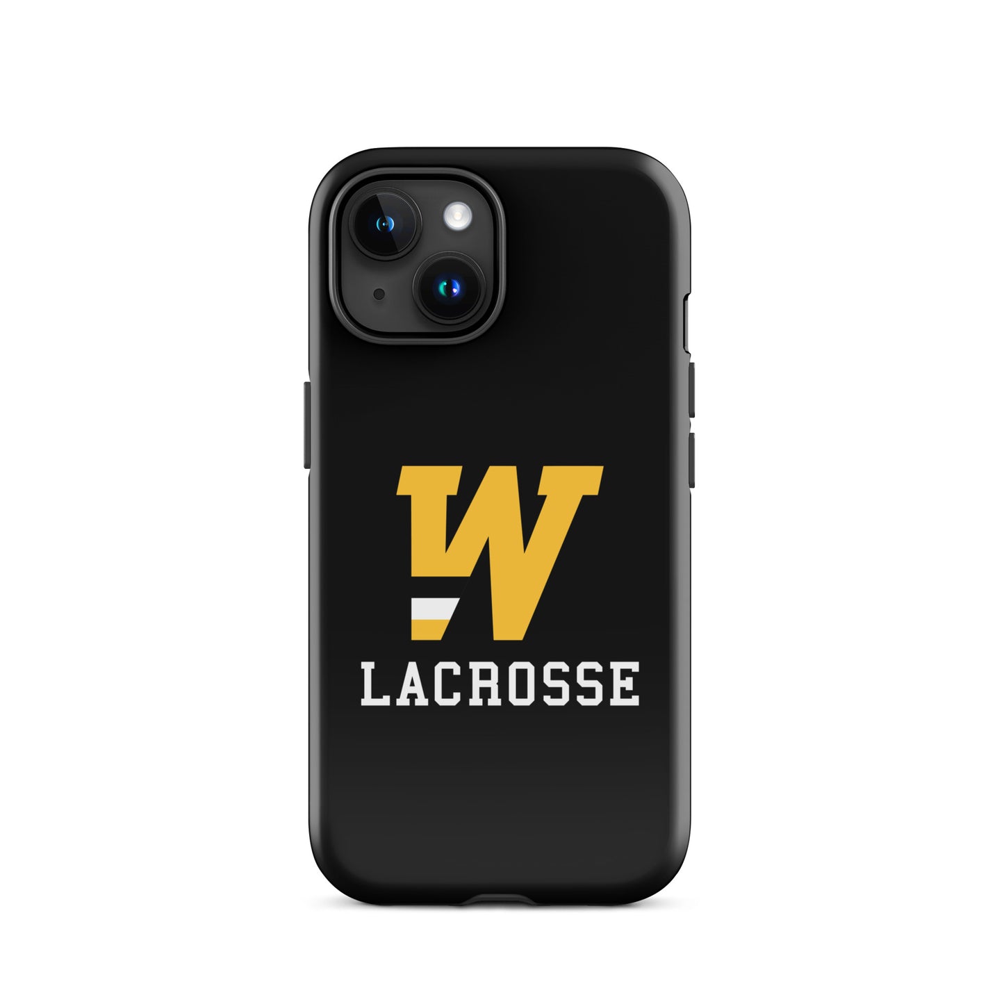 "W" Lacrosse Black Tough Case for iPhone®