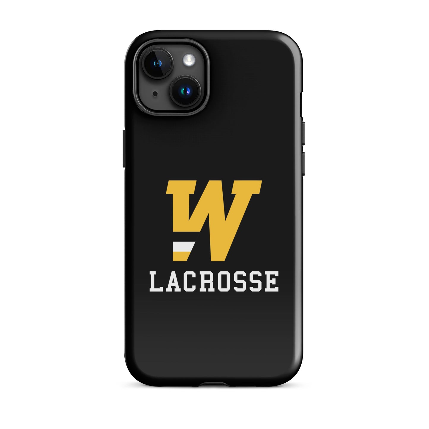 "W" Lacrosse Black Tough Case for iPhone®