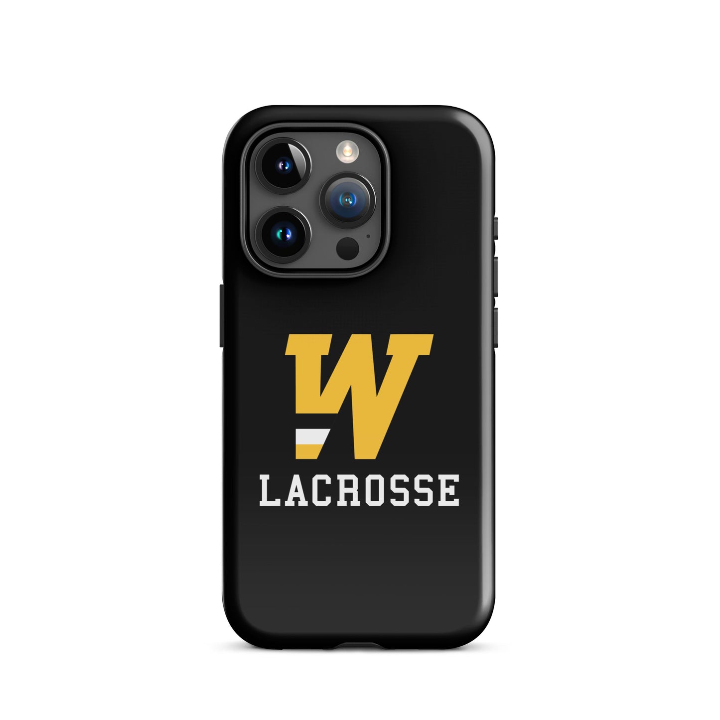 "W" Lacrosse Black Tough Case for iPhone®