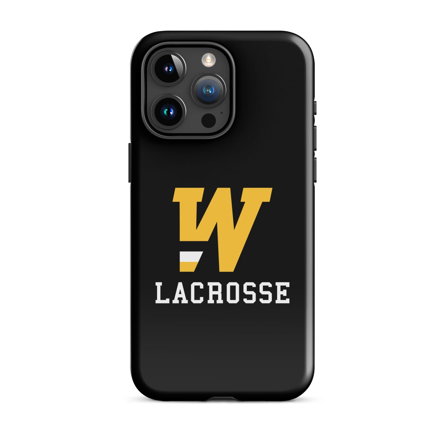 "W" Lacrosse Black Tough Case for iPhone®