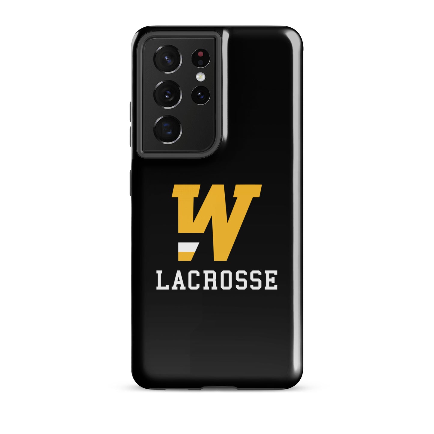 "W" Lacrosse Black Tough Case for Samsung®